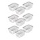 Glad Plastic Storage Basket Set Multipurpose Drawer Trays Kitchen Pantry Containers and Bathroom Bins 9 Pack Small Organizers White 625 L x 46 W x 27 H