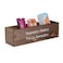 GoFika Water Packet Organizer Drink Mix Holder Hydration Station 5 Slots Wood Caddy Brown