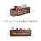 GoFika Water Packet Organizer Drink Mix Holder Hydration Station 5 Slots Wood Caddy Brown