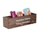 GoFika Water Packet Organizer Drink Mix Holder Hydration Station 5 Slots Wood Caddy Brown