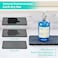 HapiRm Sink Caddy Sponge Holder Kitchen Sink Organizer with Instant Drying Stone and Brush Holder Stainless Steel Bathroom Counter Organizer Black
