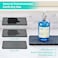 HapiRm Sink Caddy Sponge Holder Kitchen Sink Organizer with Instant Drying Stone and Brush Holder Stainless Steel Bathroom Counter Organizer Black