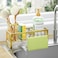 HapiRm Sponge Holder for Kitchen Sink Selfdraining Sink Caddy with Brush Holder and Dishcloth Holder Stainless Steel Kitchen Organizer for Countertop Gold