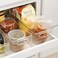 iDesign Plastic Stackable Pantry Bin for Kitchen Cabinets or Fridge Set of 4 Clear Made in USA