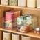 iDesign Stackable Pantry Bins with Handles 2 Small Bins and 1 Medium Bin 3 Pack Clear Made in USA