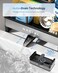 Nacial Kitchen Sink Caddy Organzier with High Brush Holder Sponge Holder for Kitchen Sink with Two Towel Racks Rustproof 304 Stainless Steel Kitchen Countertop Storage Essentials