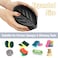NiHome Silicone Sponge Holder Compatible with Scrub Daddy Mommy Sponges for Kitchen Bathroom Auto Draining Organizer Holds Multiple Sponges Cleaning Tools FoodGrade Dishwasher Safe Black