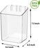 vacane 2Pack Adhesive Cabinet Door Organizer Transparent Plastic Storage Bins for Kitchen Bathroom Office No Drill Hanging Basket Space Saving Removable HolderS