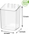 vacane 2Pack Adhesive Cabinet Door Organizer Transparent Plastic Storage Bins for Kitchen Bathroom Office No Drill Hanging Basket Space Saving Removable HolderS