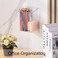vacane 2Pack Adhesive Cabinet Door Organizer Transparent Plastic Storage Bins for Kitchen Bathroom Office No Drill Hanging Basket Space Saving Removable HolderS