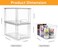 Zero Zoo 2Pack Large Stackable Kitchen Storage Drawers Clear Foods Organizer Bins with Handles Easily Assemble for Bathroom Kitchen Pantry Cabinet ClosetXLDown Handle