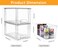 Zero Zoo 2Pack Large Stackable Kitchen Storage Drawers Clear Foods Organizer Bins with Handles Easily Assemble for Bathroom Kitchen Pantry Cabinet ClosetXLDown Handle