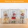 Zero Zoo 2Pack Large Stackable Kitchen Storage Drawers Clear Foods Organizer Bins with Handles Easily Assemble for Bathroom Kitchen Pantry Cabinet ClosetXLDown Handle