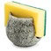 Zoeeker Ceramic Sponge Holder Kitchen Sponge Holder Sink Caddy Organizer Dish Rack for Kitchen Sink Suction Bathroom Brush Special Gray