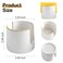 Zoeeker Sponge Holder for Kitchen Sink Ceramic Dish Sponge Drying Caddy Scrubby Daddy Kitchen Organizer Cute Dish Rack for Sink Counter Beige White
