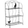 Lily's Home Lilys Home Cat Lovers Black Metal Countertop Wire Shelf Rack Great for Household Items Kitchen Organizer Bathroom Storage and More Foldable 3Tier