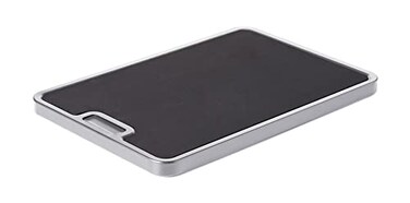 Nifty Solutions Nifty Medium Appliance Rolling Tray Silver Home Kitchen Counter Organizer Integrated Rolling System NonSlip Pad Top for Coffee Maker Stand Mixer Blender Toaster