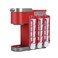 STORAGENIE Coffee Pod Holder for Kerig Kcup Red Side Mount K Cup Storage Coffee Pod Organizer 3 Pack for 15 Pods