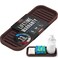 Zulay Kitchen 9x35 Silicone Sponge Holder for Kitchen Sink Flexible Multipurpose Soap Tray Sink Organizer for Kitchen Bathroom Makeup Trinkets More Dark Mahogany