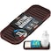 Zulay Kitchen 9x35 Silicone Sponge Holder for Kitchen Sink Flexible Multipurpose Soap Tray Sink Organizer for Kitchen Bathroom Makeup Trinkets More Dark Mahogany