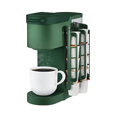 STORAGENIE Coffee Pod Holder for Keurig Wall Mount Side Mount K Cup Storage Perfect for Small Counters 2 Packfor 10 Pods EverGreen