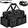 ZIOZERTT Cleaning Caddy BagLarge Cleaning Supplies Organizer with Handle for Housekeepers Black