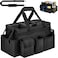ZIOZERTT Cleaning Caddy BagLarge Cleaning Supplies Organizer with Handle for Housekeepers Black
