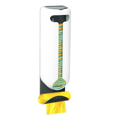 Obsoorth MultiPurpose Plastic Bag Holder Lightweight Adhesive Large Capacity EasyAccess Opening SpaceSaving Grocery Bag Holder Durable Wall Mount Trash Bag Holder for Kitchen Bathroom Office