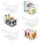 Vtopmart Clear Plastic Storage Bins 6 PCS Pantry Organizer Bins with Handle for Refrigerator Fridge Cabinet Kitchen Countertops Cupboard Freezer Organization and Storage Large