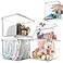 Sgoostood Storage Boxes 5 Packs Transparent Food Organizer Stackable Lidded Storage Bins 3 XL 2M