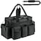 ZIOZERTT Cleaning CaddyCleaning Bag for HousekeepersCleaning Supplies Organizer with HandleBlack