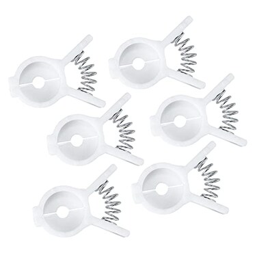 Chef Craft Select Plastic Bread and Bagel Clip 6 Piece Set White