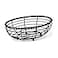 Gourmet Basics by Mikasa 5153171 Rope Metal Oval Bread Basket Antique Black