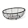 Gourmet Basics by Mikasa 5153171 Rope Metal Oval Bread Basket Antique Black