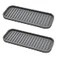 Mofason Silicone Sponge Holder Tray for Soap and Sponge Kitchen Sink Tray Accessories to Help You Clean Kitchen Sink Sponge RackGray 2 Pack