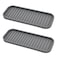 Mofason Silicone Sponge Holder Tray for Soap and Sponge Kitchen Sink Tray Accessories to Help You Clean Kitchen Sink Sponge RackGray 2 Pack