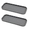 Mofason Silicone Sponge Holder Tray for Soap and Sponge Kitchen Sink Tray Accessories to Help You Clean Kitchen Sink Sponge RackGray 2 Pack
