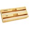 SpaceAid WrapNeat 2 in 1 Wrap Organizer with Cutter and Labels Plastic Wrap Aluminum Foil and Wax Bamboo Dispenser for Kitchen Storage Organization Holder for 12 Roll Natural 2Slot