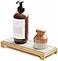 SpaceAid DryingNeat Instant Dry Sink Caddy Organizers Kitchen Sponge Soap Holder Dispenser Countertop Fast Drying Counter Tray Rack Bamboo Gray