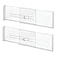 iDesign Recycled Plastic Adjustable Drawer Dividers Set of 2 Clear