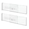 iDesign Recycled Plastic Adjustable Drawer Dividers Set of 2 Clear