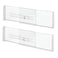 iDesign Recycled Plastic Adjustable Drawer Dividers Set of 2 Clear