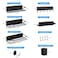 MIMIyasha Multifunctional Magnetic Shelf for Washing Machine Refrigerator Microwave and Any Metal Surface Powerful Magnetic Shelves Include Magnetic Paper Towel Holder Unique Hollow Design 8 pcs Black