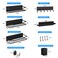 MIMIyasha Multifunctional Magnetic Shelf for Washing Machine Refrigerator Microwave and Any Metal Surface Powerful Magnetic Shelves Include Magnetic Paper Towel Holder Unique Hollow Design 8 pcs Black