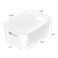 Asking 6Pack Plastic Storage Bins Kitchen Pantry Organization Bin White