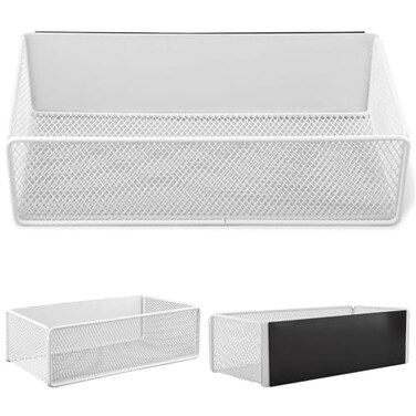 Bibabala Magnetic Shelf for Washing MachineMagnetic Basket Organizer Holder for FridgeSpice RackWasher Dryer Shelf Storage Bin Box ContainersBasket Organizer for Laundry KitchenWhite