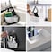 COIYINGJAUNEI Kitchen Sink Caddy Sponge Holder for Kitchen Sink Accessories Organizer Dish Sponge Holder Ajustable Strap Faucet with Drain Holes for Drying 1 pc Beige
