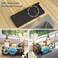Consumest Sponge Holder for Kitchen Sink Auto Draining Sink Caddy Organizer with Detachable Rack High Brush Holder Kitchen Countertop Storage Accessories Black