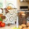 GIFTME 5 Farmhouse Metal Small Storage Basket Set For Kitchen or Bathroom Pig Decor 2 Count Stackable Small Basket with Handle
