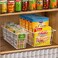 GEDLIRE 152 Metal Wire Baskets for Organizing 6 Pack Household Pantry Storage Freezer Organizer Bins with Handles Freezer Baskets for Upright Freezer Refrigerators Kitchen Cabinets White